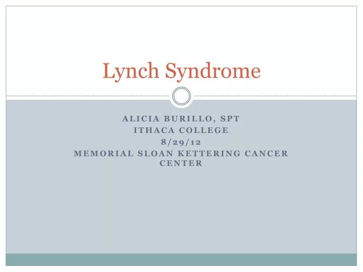 lynch syndrome