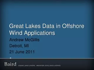 Great Lakes Data in Offshore Wind Applications
