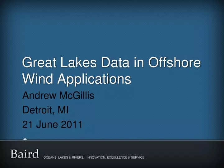 great lakes data in offshore wind applications