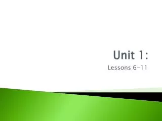 unit 1