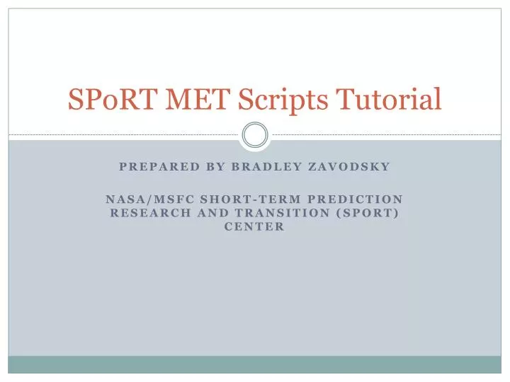 sport met scripts tutorial