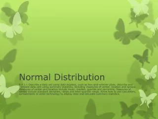 normal distribution