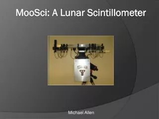 MooSci: A Lunar Scintillometer
