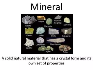 mineral