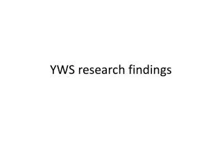 YWS research findings