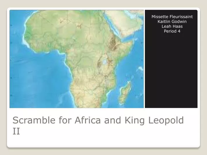 scramble for africa and king leopold ii