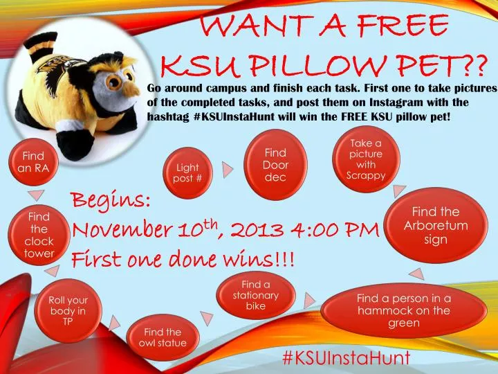 want a free ksu pillow pet