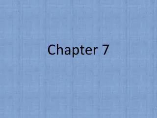 Chapter 7