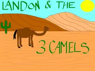 Once upon a time, there was a boy named Landon. He went for a walk in the desert.