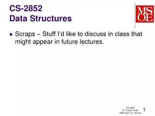 CS-2852 Data Structures