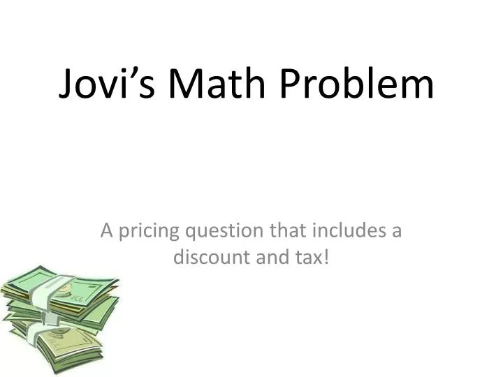 jovi s math problem