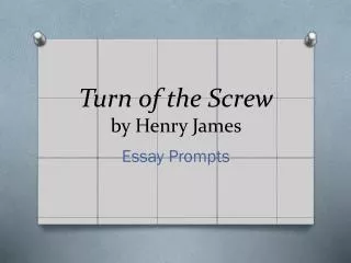 Turn of the Screw by Henry James