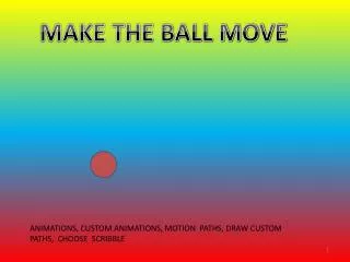 MAKE THE BALL MOVE