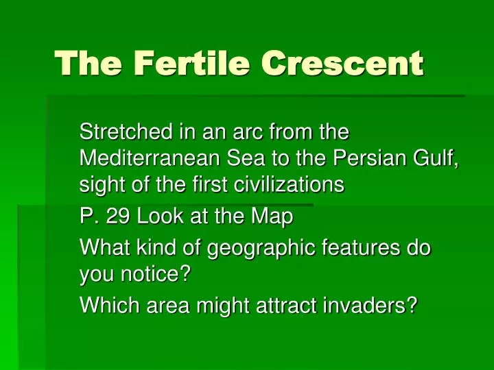 the fertile crescent