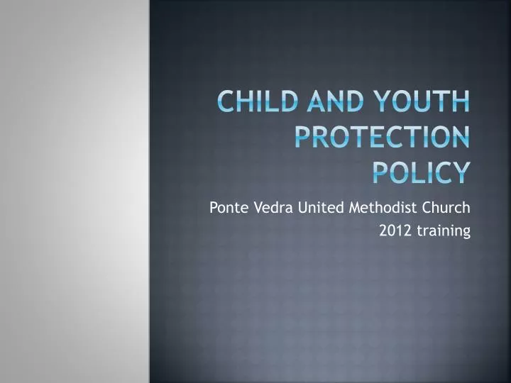 child and youth protection policy