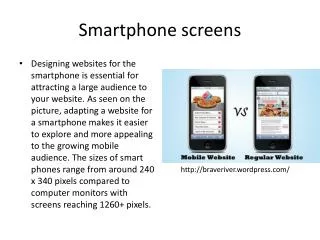 Smartphone screens