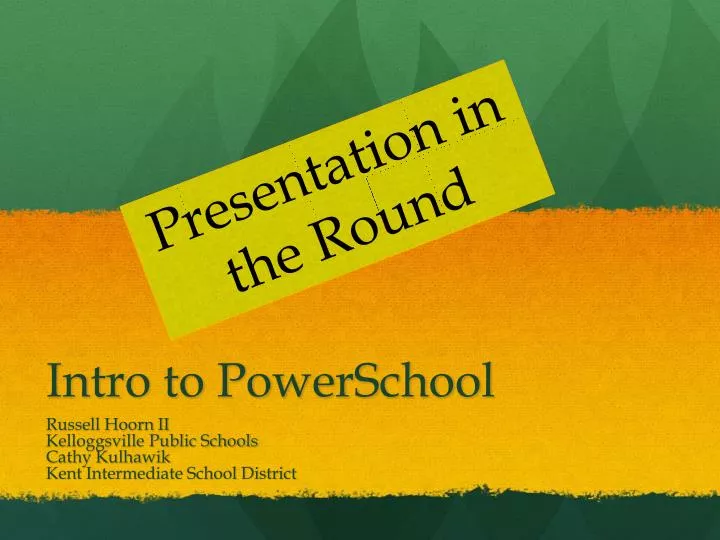 intro to powerschool