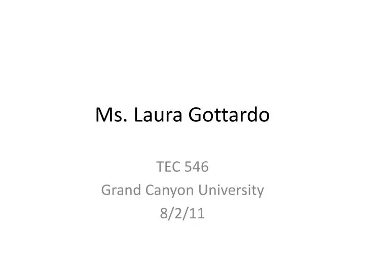 ms laura gottardo