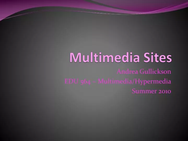 multimedia sites