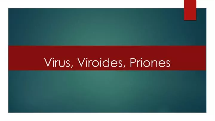 virus viroides priones