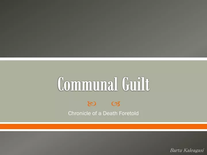 communal guilt