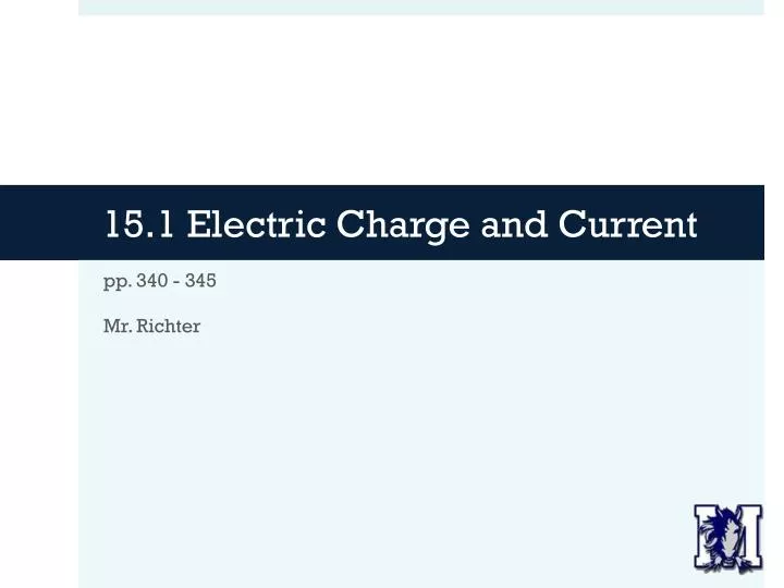 15 1 electric charge and current