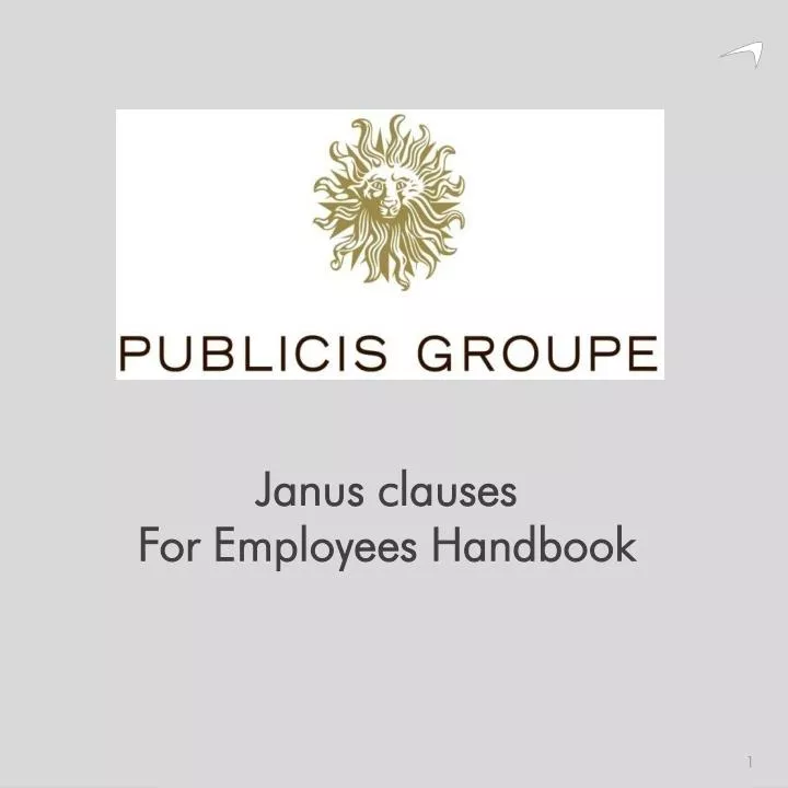 janus clauses for employees handbook