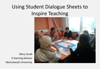 Using Student Dialogue Sheets to Inspire Teaching