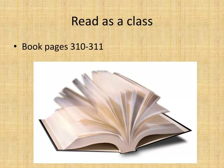 read as a class