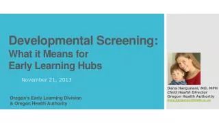 Developmental Screening: What it Means for Early Learning Hubs