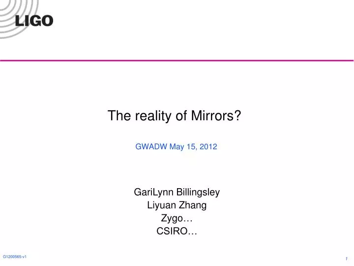 the reality of mirrors