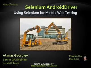 Selenium AndroidDriver