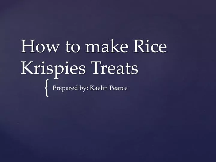 how to make rice krispies treats