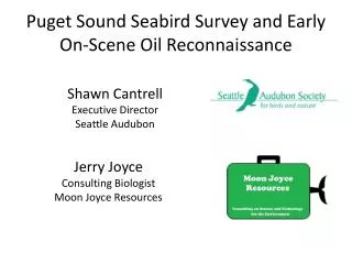 Puget Sound Seabird Survey and Early On-Scene Oil Reconnaissance