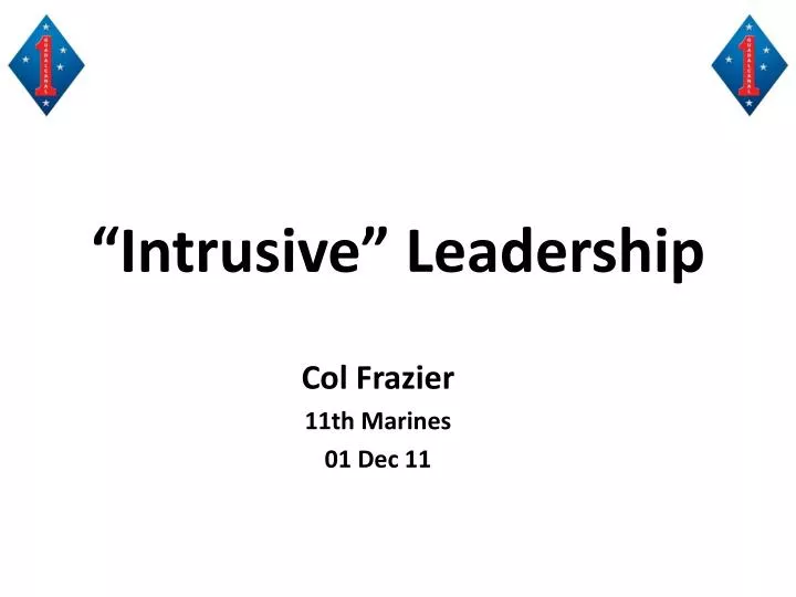 intrusive leadership