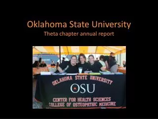 Oklahoma State University Theta chapter annual report