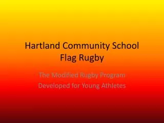 Hartland Community School Flag Rugby