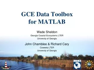 GCE Data Toolbox for MATLAB