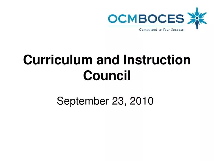curriculum and instruction council
