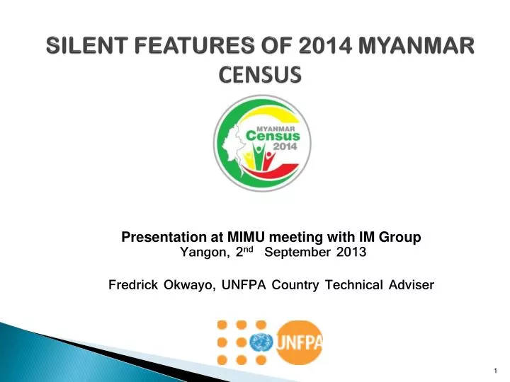 silent features of 2014 myanmar census