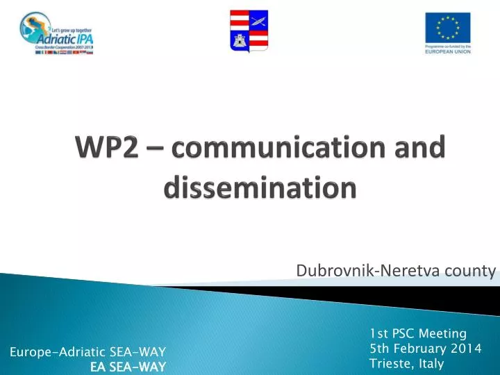 wp2 communication and dissemination