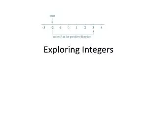 Exploring Integers