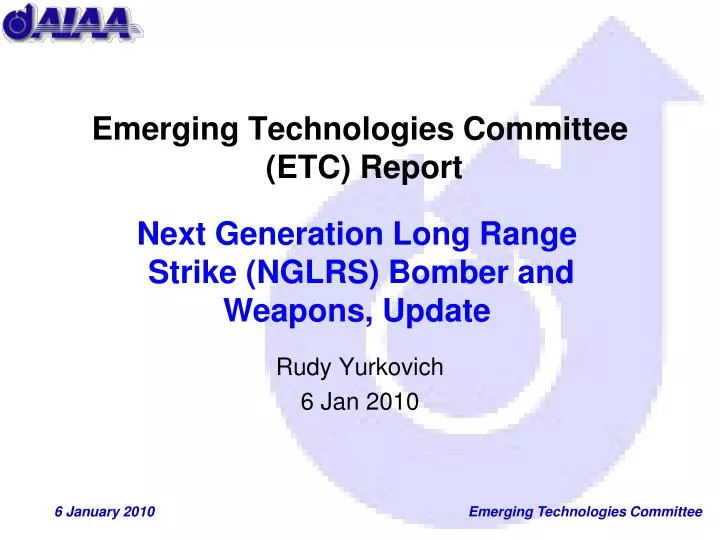emerging technologies committee etc report