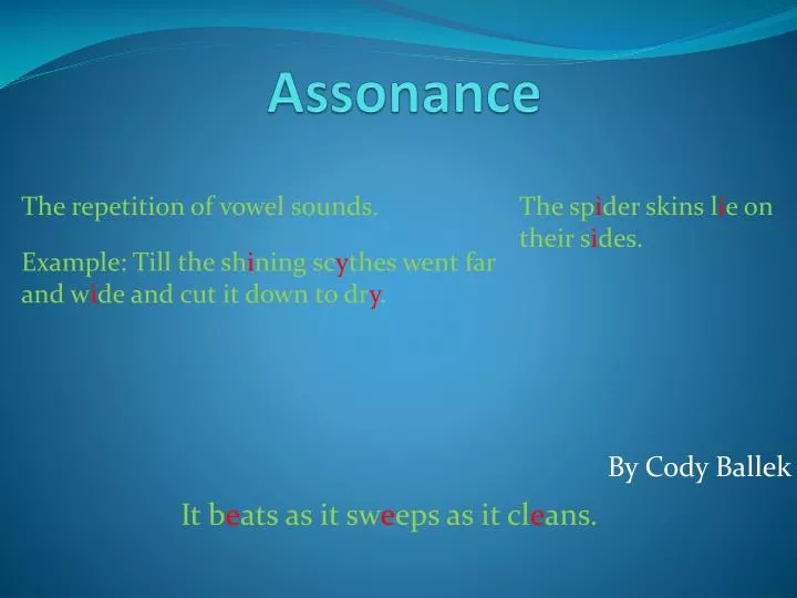 assonance