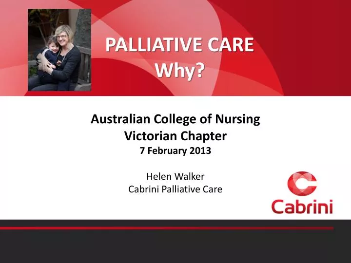 palliative care why