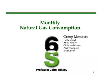 Monthly Natural Gas Consumption