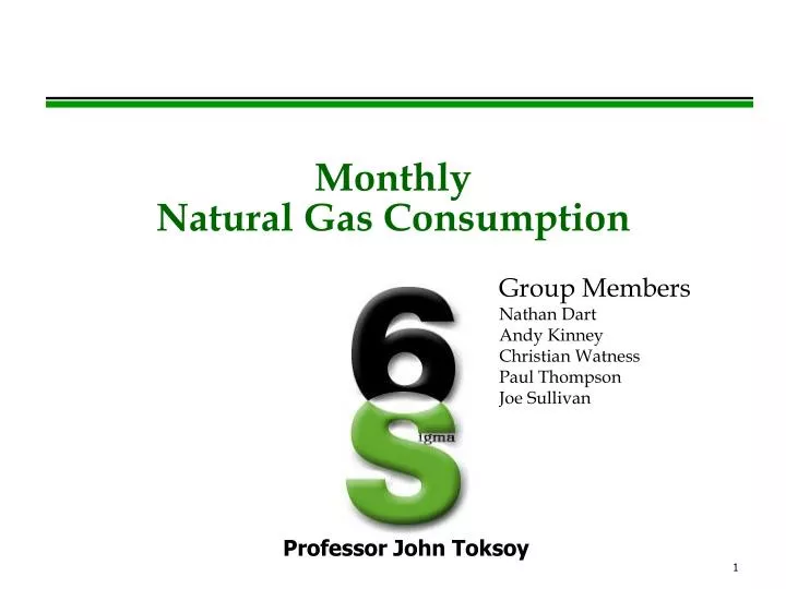 monthly natural gas consumption