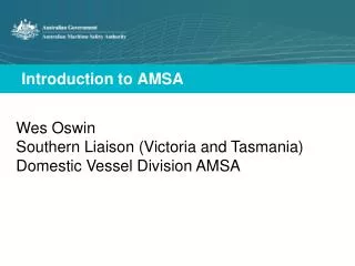 Introduction to AMSA