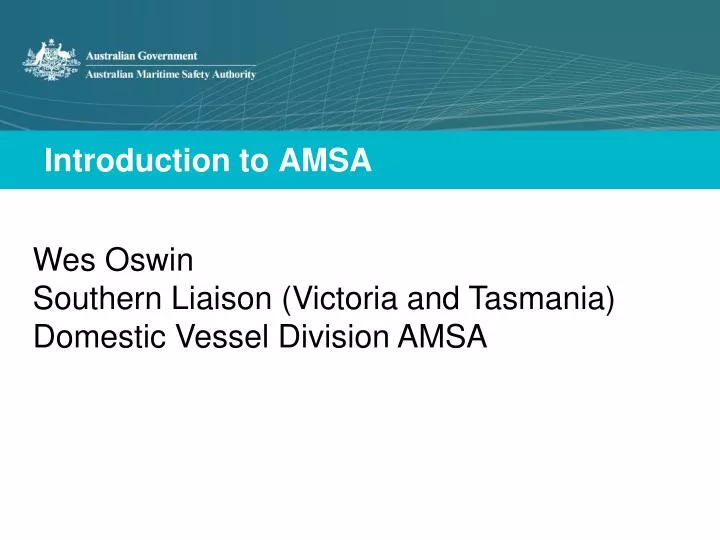 introduction to amsa