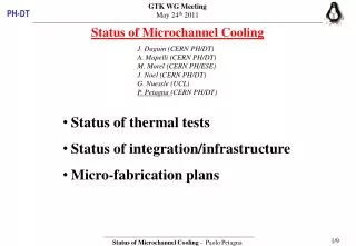 Status of Microchannel Cooling